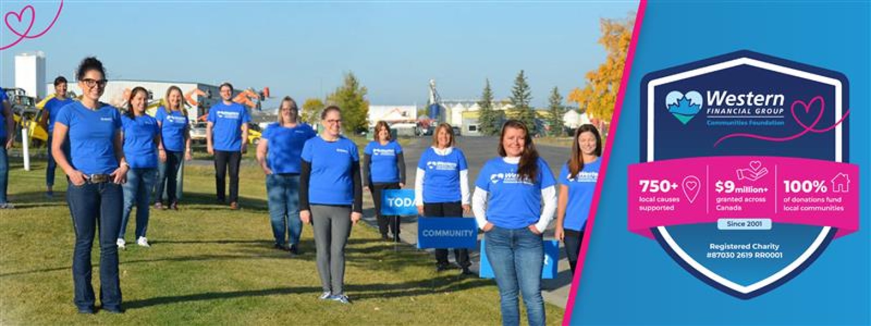 Group photo of Western Communities Foundation volunteers