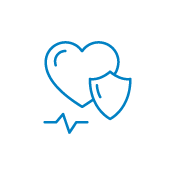 Heart and health icon