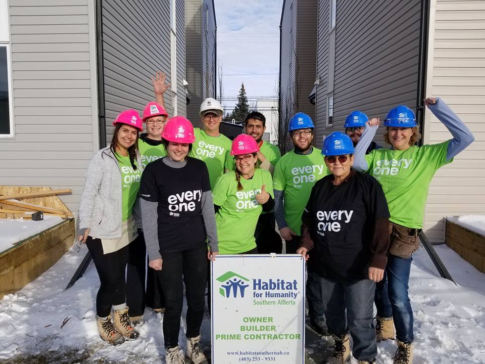 Western Financial Group team members enjoy a day volunteering at Habitat for Humanity