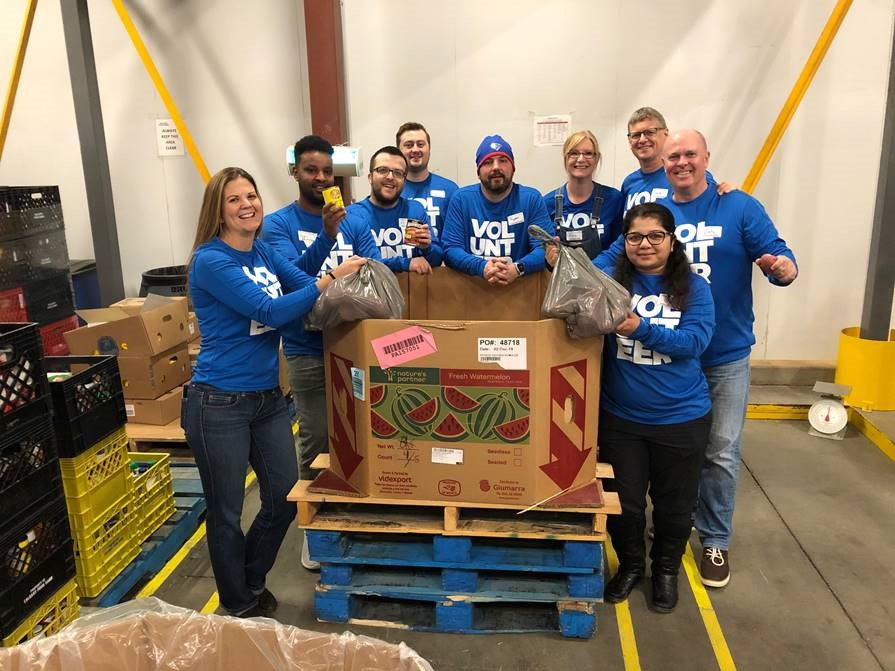 Western volunteers at Calgary Food Bank