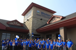 The Western Financial Group headquarters team prior to the National Walk to Support the Cause
