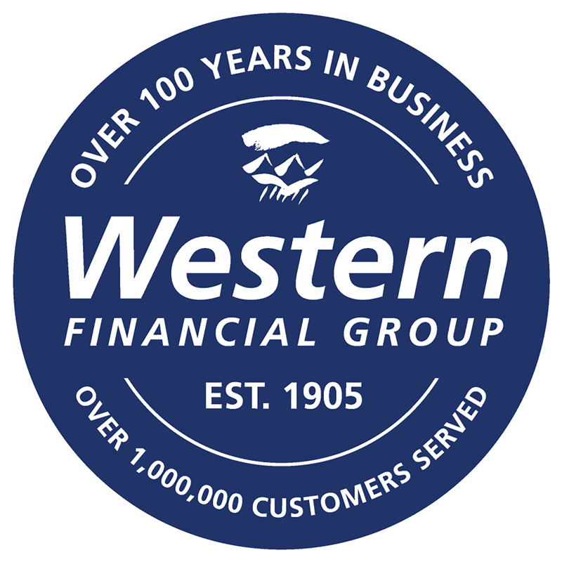 Circular Western Financial Group seal champions over 100 years in business and our serving over 1,000,000 customers