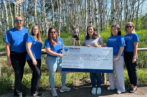 Western Donates to Yamnuska Wolfdog Sanctuary in Alberta image
