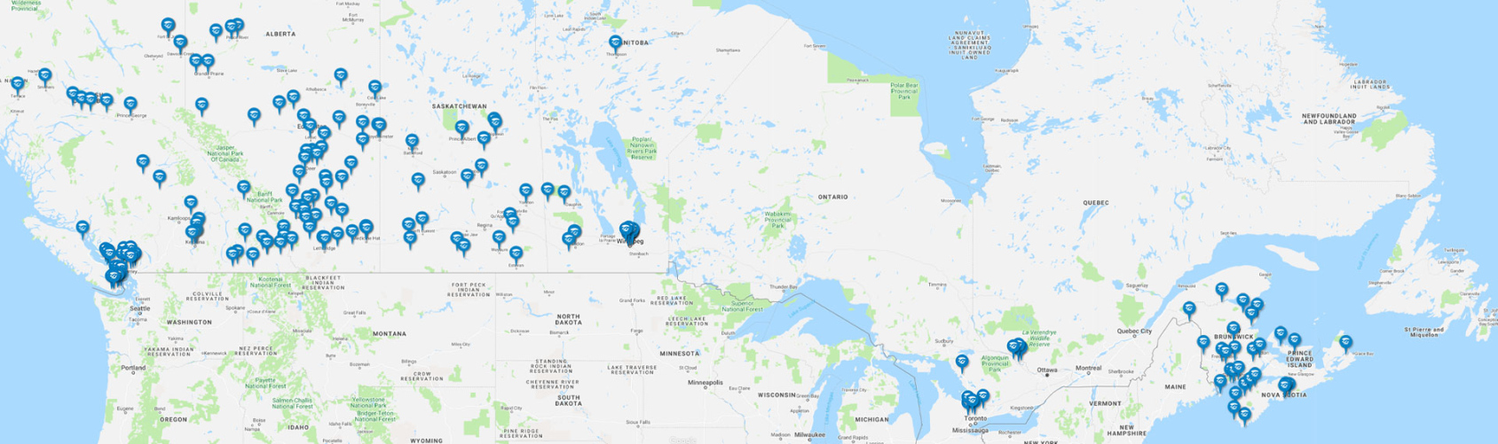 Locations map