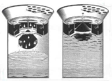 One-way drain plug with float