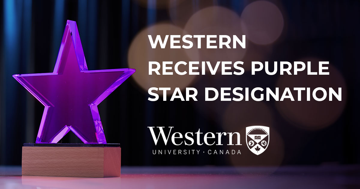 Western Receives Purple Star Designation